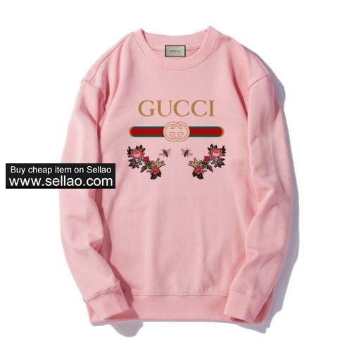 GUCCI Luxury Brand hoodies women Casual Sweatshirt cotton sweatsuit crew neck tops men clothes