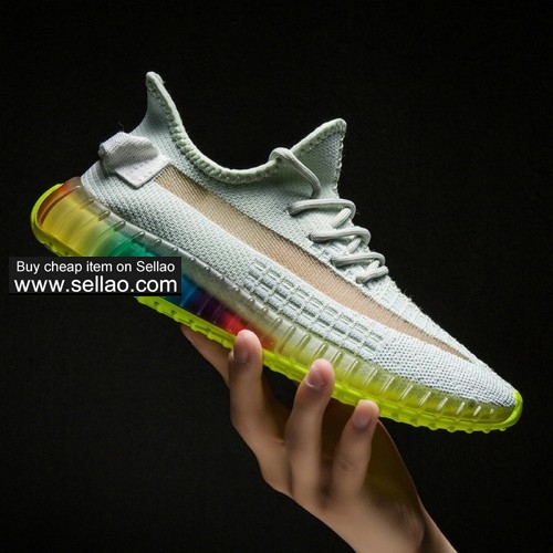 Men Breathable Sneakers Men's 350 v2 Rainbow Yeezy Sports Shoes