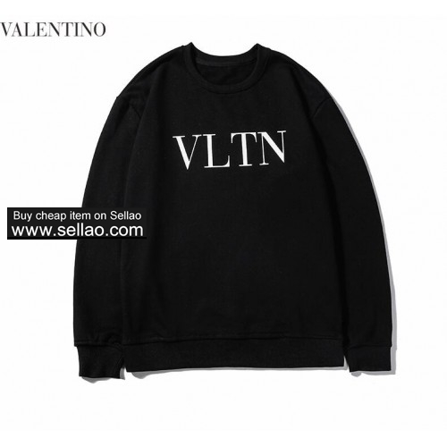 Valentino Hoodies Street Coat Men Sport Hooded Pullover Sweater letter print men women Sweatshirt t
