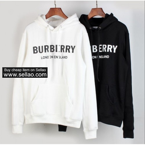 Luxury brand  Burberry Letters printing hoodies men women Pullover Coat Tops Casual Hoodie hoody