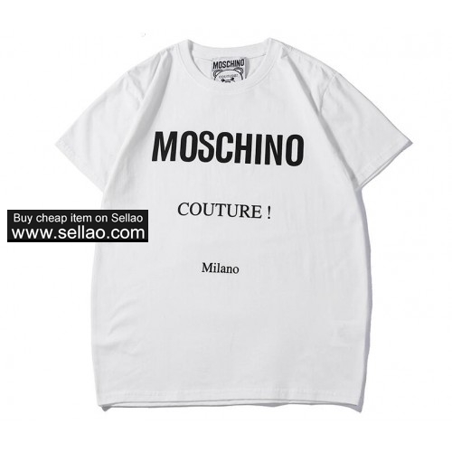 Moschino summer newest men women T-shirts top quality Street Outdoor Hip-hop tees sports tops Tshi