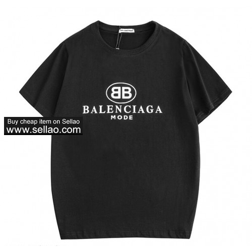 2019 summer Newest brand Balenciaga luxury Letter prints men T-shirts Cotton tees Women tops Tshirt