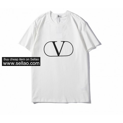 2019 summer Newest brand Valentino luxury Letter prints men T-shirts Cotton tees Women tops Tshirt