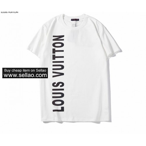 2019 summer Newest brand Louis Vuitton luxury Letter prints men Cotton tees Women tops Tshirt