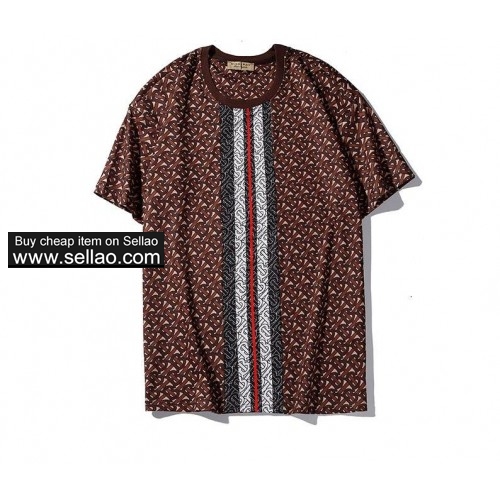 Luxury brand Burberry men women T-shirts casual short-sleeved Tshirt Fashion Street tops tees