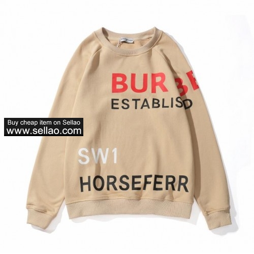 Luxury brand Burberry Letters printing hoodies men women Pullover Coat Tops Casual Hoodie hoody