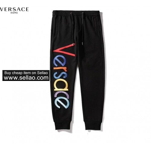 Fashion Designer Pants For Mens Brand Track Pants joggers With Versace Letters Luxury Men Sweatpant