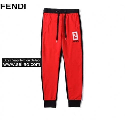 Brand FENDI Men's Pants Jogger Trousers Slacks Wear Drawstring Sports Pants