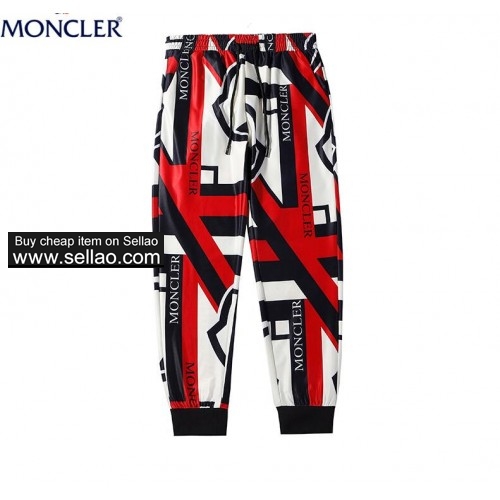 2019 New hot sale brand moncler Pants Slim Letter Printing Feet Joggers Sports  Casual Track Pants