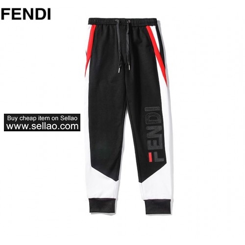 2019 FENDI New hot sale brand Pants Slim Letter Printing Feet Joggers Sports  Casual Track Pants