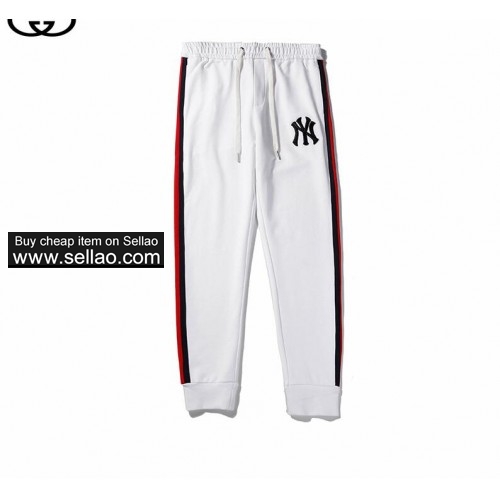 Fashion new hot sale brand high quality letter embroidery GUCCI men casual pants sports pants