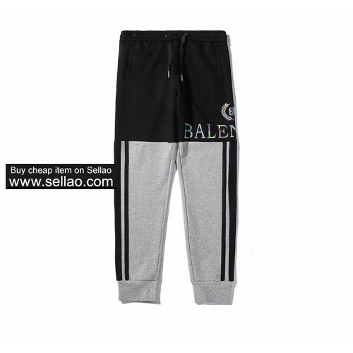 Fashion new hot sale brand high quality letter embroidery Balenciaga men casual pants sports pants