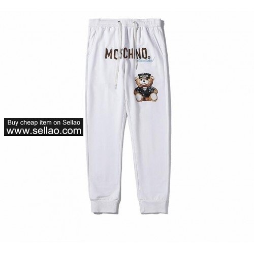Fashion new hot sale brand Moschino high quality letter printing  men casual pants sports pants