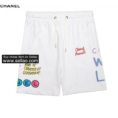 Brand Designer CHANEL Mens women Jogger Drawstring Sports Pants High Fashion short pants