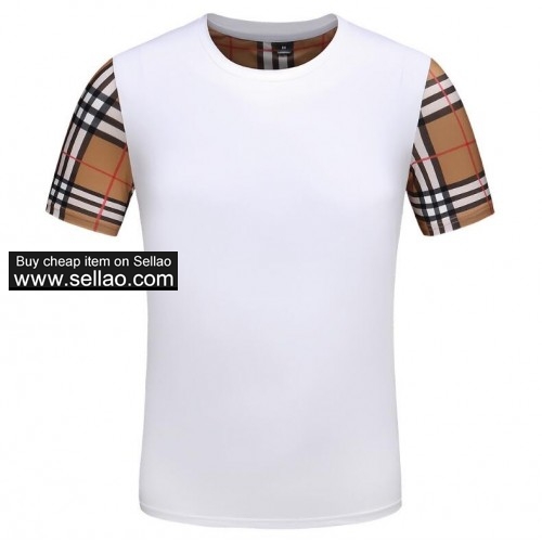 Designer Burberry Summer Mens Streewear High Quality Short Sleeves Cotton Printing t-shirt