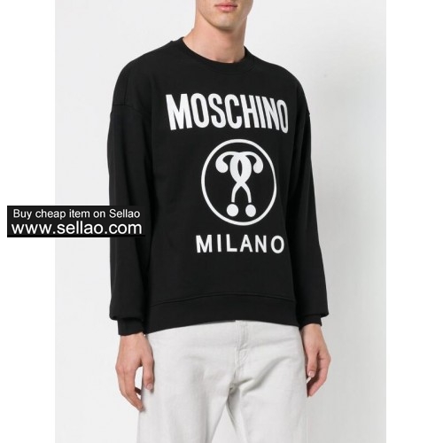 2019 Top Quality Moschino Fashion brand New Color box logo Hip Hop Streetwear Classic hoodie