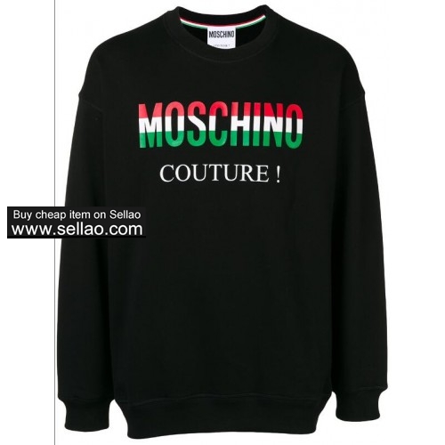 Luxury Moschino Fashion brand New Color box logo Hip Hop Streetwear Classic hoodie