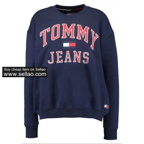 2019 Top Quality Tommy  Fashion brand New Color box logo Hip Hop Streetwear Classic hoodie