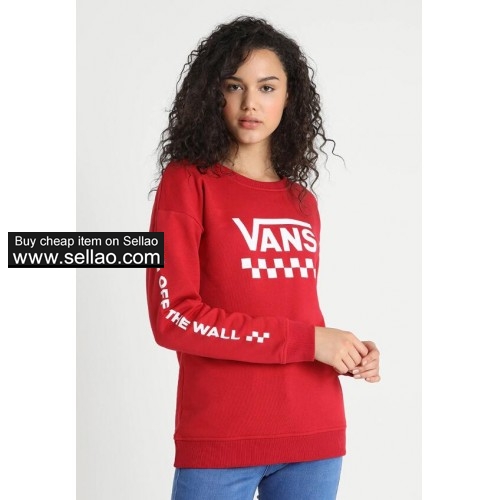 2019 New arrival autumn VANS women sweater letter logo Long Sleeve hooded Sweatshirt