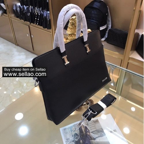 Size: 39*29*6.5cm latest prada briefcase shoulder bag handbag real leather