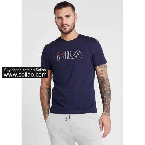 Mens Designer T Shirt Fashion FILA Printing High Quality Casual T Shirts
