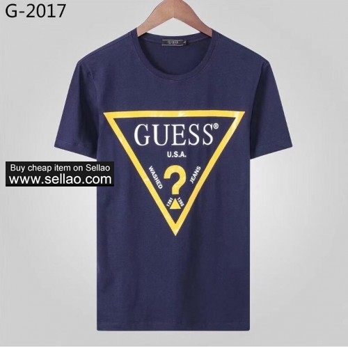 Luxury brand GUESS Mens Designer T Shirts Men Women Hip Hop Printing T Shirt