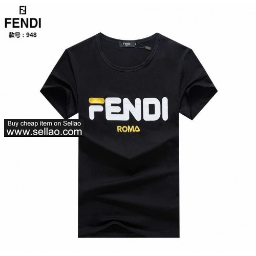 Brand FENDI  Designer T Shirts Mens Tops printed Letter T Shirt Mens Clothing