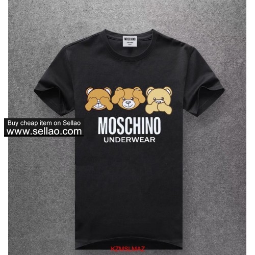 Brand Moschino Designer T Shirts Mens Tops printed Letter T Shirt Mens Clothing