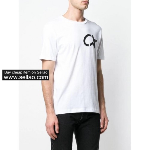 2019 New Summer Letter Calvin Klein Print T Shirt Men Tshirt Cotton Top Tees Short Sleeve
