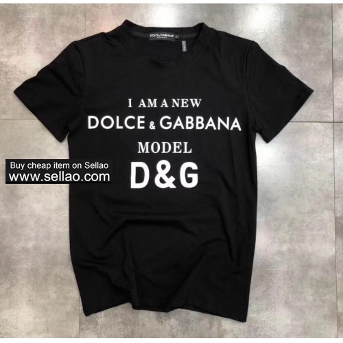 Brand Dolce & Gabbana Designer T Shirts Mens Tops printed Letter T Shirt Mens Clothing