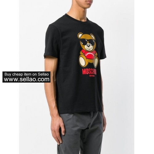 Summer Moschino Designer T Shirts Mens Tops printed Letter  T Shirt Mens Clothing
