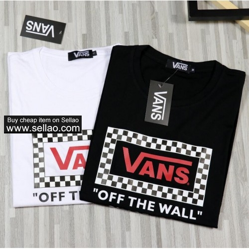 Brand VANS Designer T Shirts Mens Tops printed Letter T Shirt Mens Clothing
