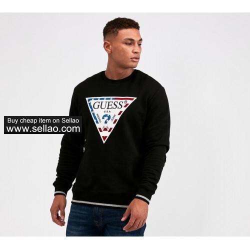 Designer GUESS Long Sleeve For Mens Sweatshirts Hoodie fashion Brand Autumn Spring luxury clothing