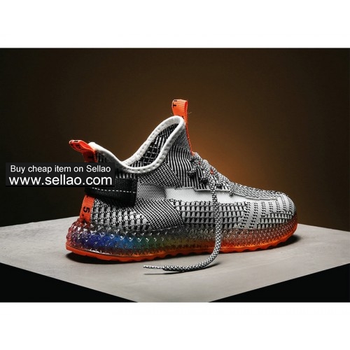 Men Yeezy Boost  Running Shoes Breathable Jelly Bottom Sports Sneakers Designer Shoes For Male