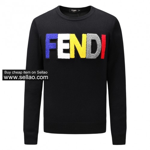 FENDI Mens sweaters Pullover Brand sweater Knitwear Long Sleeve Designer Mens Clothing