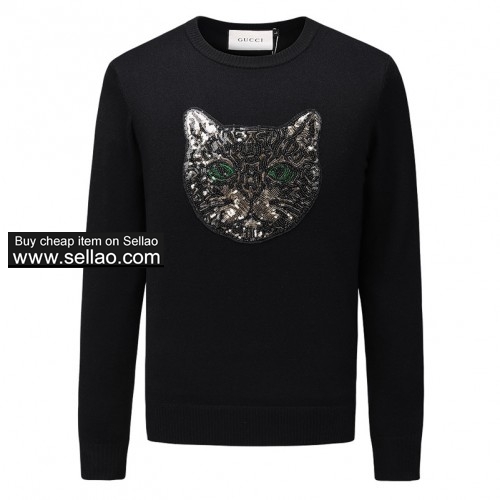 Designer Mens sweaters Pullover Brand Embroidered Cathead sweater Knitwear Long Sleeve Mens Clothing