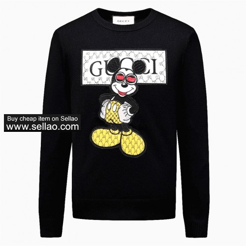 2019 Brand GUCCI sweaters Pullover Embroidered  sweater Knitwear Long Sleeve Mens Clothing