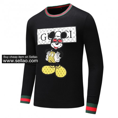 2019 Brand GUCCI sweaters Pullover Embroidered sweater Knitwear Long Sleeve Mens Clothing