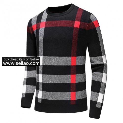 Brand Burberry sweaters Pullover Embroidered sweater Knitwear Long Sleeve Mens Clothing