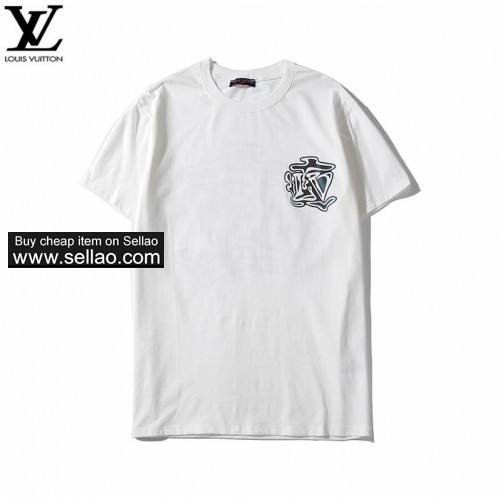 Brand Louis Vuitton Mens women  Designer T Shirt Fashion High Quality Casual T Shirts