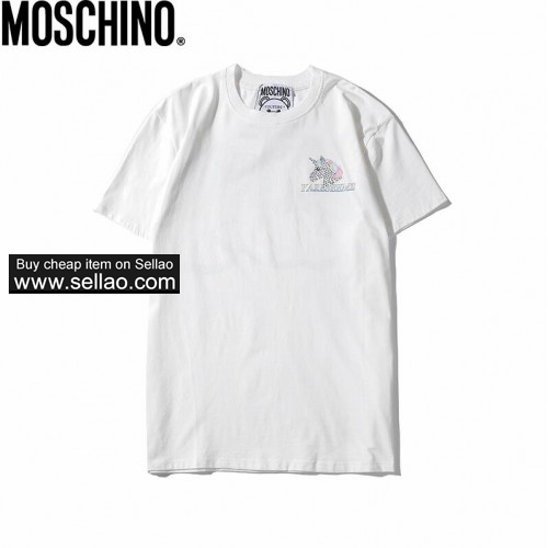 Brand Moschino Mens women  Designer T Shirt Fashion High Quality Casual T Shirts