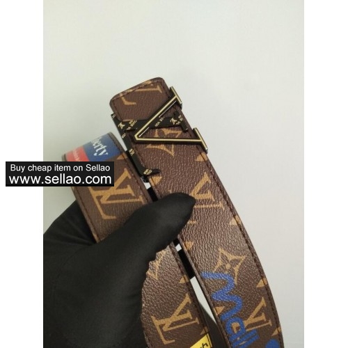 2019 Hot Sell Designer luxury brand Louis Vuitton leather belt men's belts