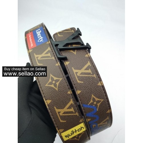 Hot sale luxury brand Louis Vuitton Fashion design mens belt women waist belts