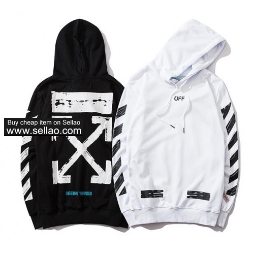 HOT ! OFF WHITE Sweater Fashion Casual Hooded Sweater Unisex