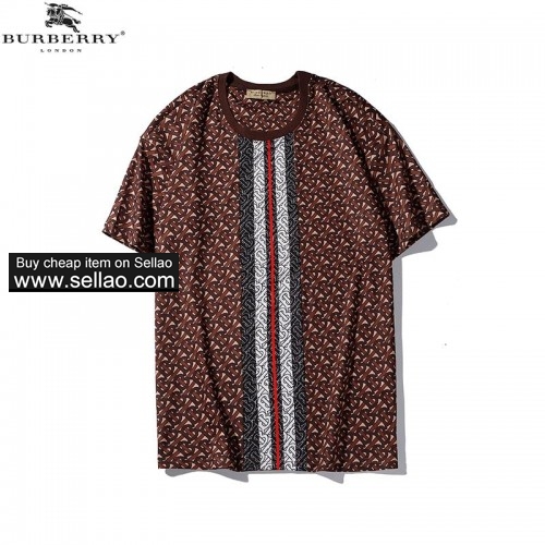 NEW ! Burberry Men's T-Shirt Summer Short Sleeve Free Shipping