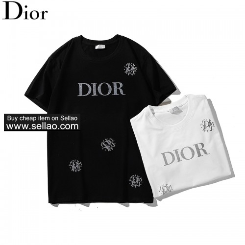 NEW ! Dior Men's  T-Shirt  Summer Fashion Short Sleeve Unisex Free Shipping