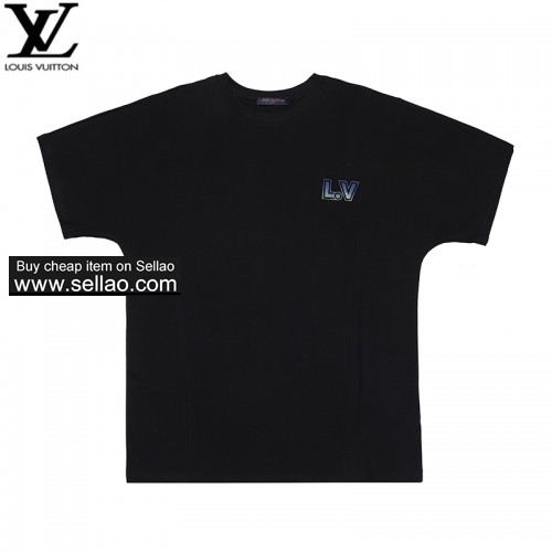 NEW ! LV  Men's T-Shirt Summer Short Sleeve Unisex
