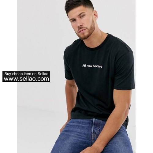Brand new balance  2019  Fashion Men High Quality Cotton Casual Women Tee T-shirt S-2XL
