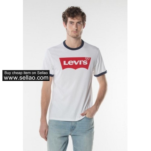 Brand LEVIS new 2019  Fashion Men High Quality Cotton Casual Women Tee T-shirt S-2XL