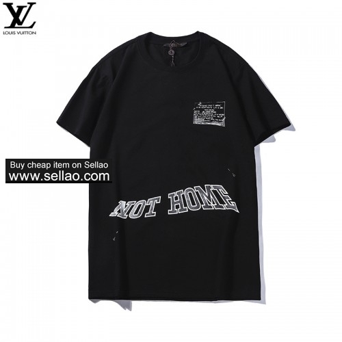 NEW ! LV Men's T-Shirt Summer Fashion Short Sleeve